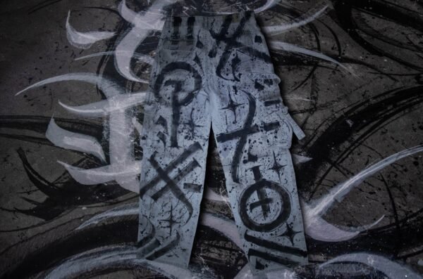 Alternative view of CALLIGRAFFITI PANTS SIZE 36 (S) Mid-WAIST