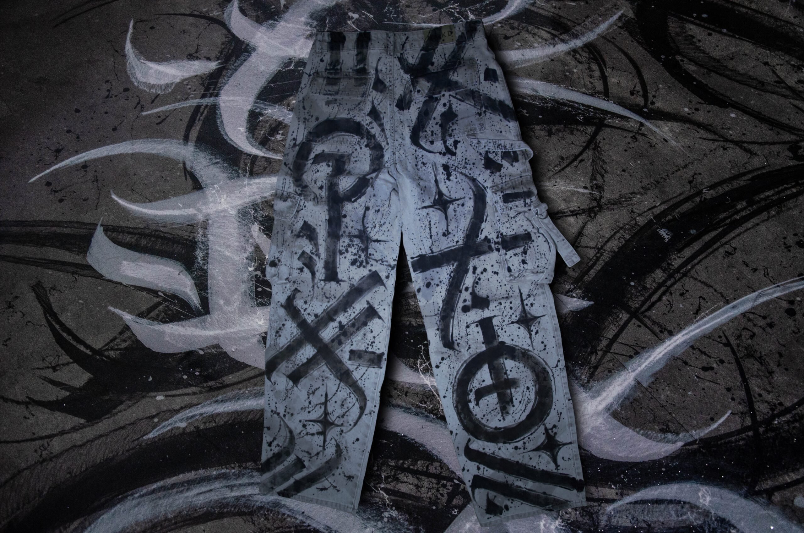 CALLIGRAFFITI PANTS (TICKET) SIZE 36 (S) Mid-WAIST – Bild 2