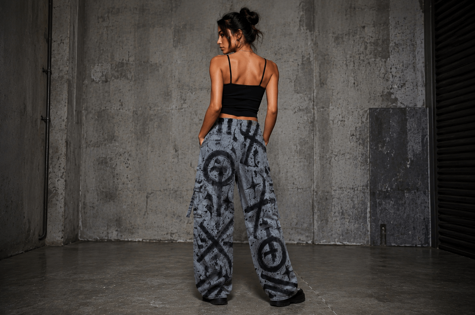 CALLIGRAFFITI PANTS (TICKET) SIZE 36 (S) Mid-WAIST – Bild 3